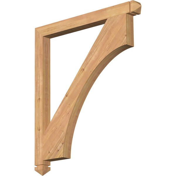 Ekena Millwork Westlake Arts & Crafts Smooth Bracket, Western Red Cedar, 3 1/2"W x 42"D x 48"H BKT04X42X48WTL03SWR - main